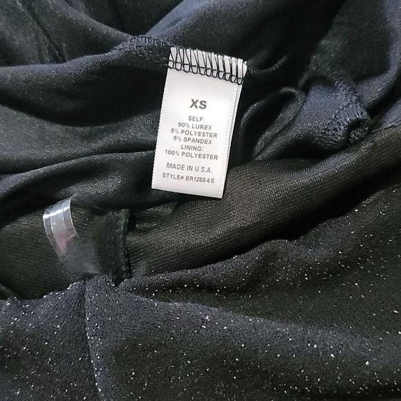 Sunset & Spring Black Metallic Strapless Jumpsuit - Picture 6 of 6